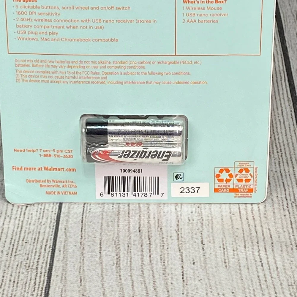 Surf Onn. Wireless Mouse Rainbow Stripe 5 Button - New in Box‎